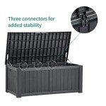 YITAHOME 120 Gallon Waterproof Outdoor Storage Box