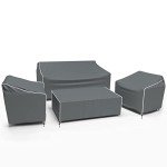 4-Piece Waterproof Patio Furniture Cover Set