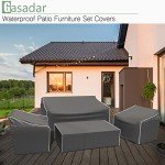 4-Piece Waterproof Patio Furniture Cover Set