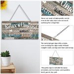 Outdoor Patio Relax Sign with Vivid Base