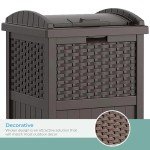 Suncast 33 Gallon Outdoor Trash Can Hideaway
