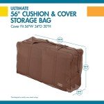 Water-Resistant 58 Inch Patio Cushion Storage Bag