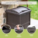 Suncast 33 Gallon Outdoor Trash Can Hideaway