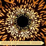 2 Pack Outdoor Solar Hanging Lanterns for Patio