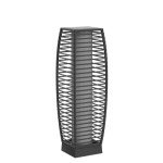 Solar-Powered Wicker Lantern for Outdoor Spaces