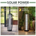 Solar-Powered Wicker Lantern for Outdoor Spaces