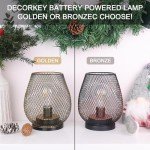 Set of 2 Battery-Operated Outdoor LED Lanterns
