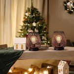 Set of 2 Battery-Operated Outdoor LED Lanterns