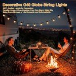 100ft Outdoor G40 LED Globe String Lights Set