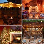 100ft Outdoor G40 LED Globe String Lights Set