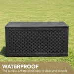 Devoko 100 Gallon Waterproof Resin Deck Storage Box