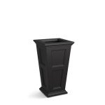 Fairfield Tall Planter in Black - 16" x 16" x 28
