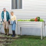 Galvanized Raised Garden Bed with Legs for Patio