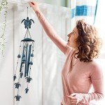 Sea Turtle Wind Chime with 4 Aluminum Tubes