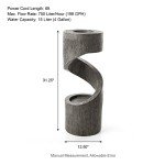 Outdoor LED Light Tiered Water Fountain