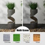 Outdoor LED Light Tiered Water Fountain