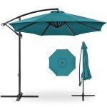 10ft Offset Hanging Patio Umbrella with Easy Tilt