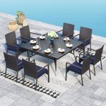 Sophia & William 9-Piece Outdoor Dining Set