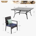 Sophia & William 9-Piece Outdoor Dining Set