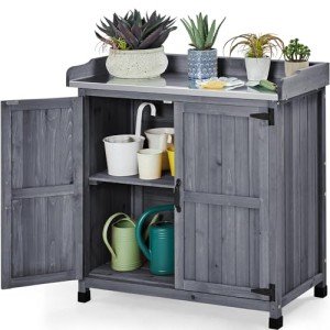 Yaheetech Outdoor Potting Bench with Storage