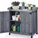 Yaheetech Outdoor Potting Bench with Storage