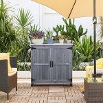 Yaheetech Outdoor Potting Bench with Storage