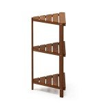Furinno Tioman Hardwood Patio Corner Shelf - Teak