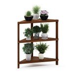 Furinno Tioman Hardwood Patio Corner Shelf - Teak