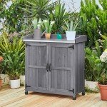 Yaheetech Outdoor Potting Bench with Storage