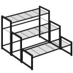 3-Tier Waterproof Metal Plant Stand - Black