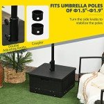 Outsunny 3-in-1 Umbrella Base and Planter Table