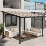 VONZOY 10' x 10' Hardtop Patio Gazebo