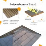 YOLENY 10'x13' Hardtop Outdoor Gazebo with Curtains