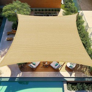 Rectangular Shade Sail 12' x 16' for Patios