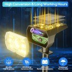 NYMPHY Waterproof Solar Landscape Lights with 56 LEDs