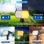 NYMPHY Waterproof Solar Landscape Lights with 56 LEDs