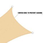 Waterproof 10'x13' Sand Sun Shade Sail