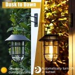 Hanging Solar Lanterns with Hooks - 2 Pack