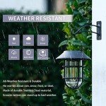 Hanging Solar Lanterns with Hooks - 2 Pack