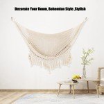 Large Chaise Lounge Chair in Soft Beige Rope