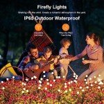 4-Pack Solar Garden Lights with LED Bulbs