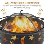 30" Wood Burning Fire Pit for Outdoor Fun