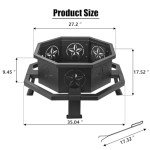 Verdeluxe 35-Inch Octagonal Outdoor Chimenea Heater