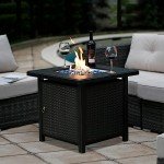 Bali Outdoors 28" Propane Fire Pit Table