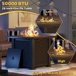 Greesum 28" Outdoor Gas Fire Pit Table