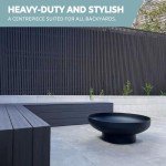 32-Inch Round Cast Iron Fire Pit Table