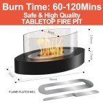 Ethanol Tabletop Fire Pit for Indoor and Outdoor