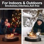 Ethanol Tabletop Fire Pit for Indoor and Outdoor