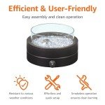 14-Inch Round Tabletop Propane Gas Fire Pit