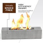 Portable Concrete Tabletop Fire Pit for Indoor/Outdoor